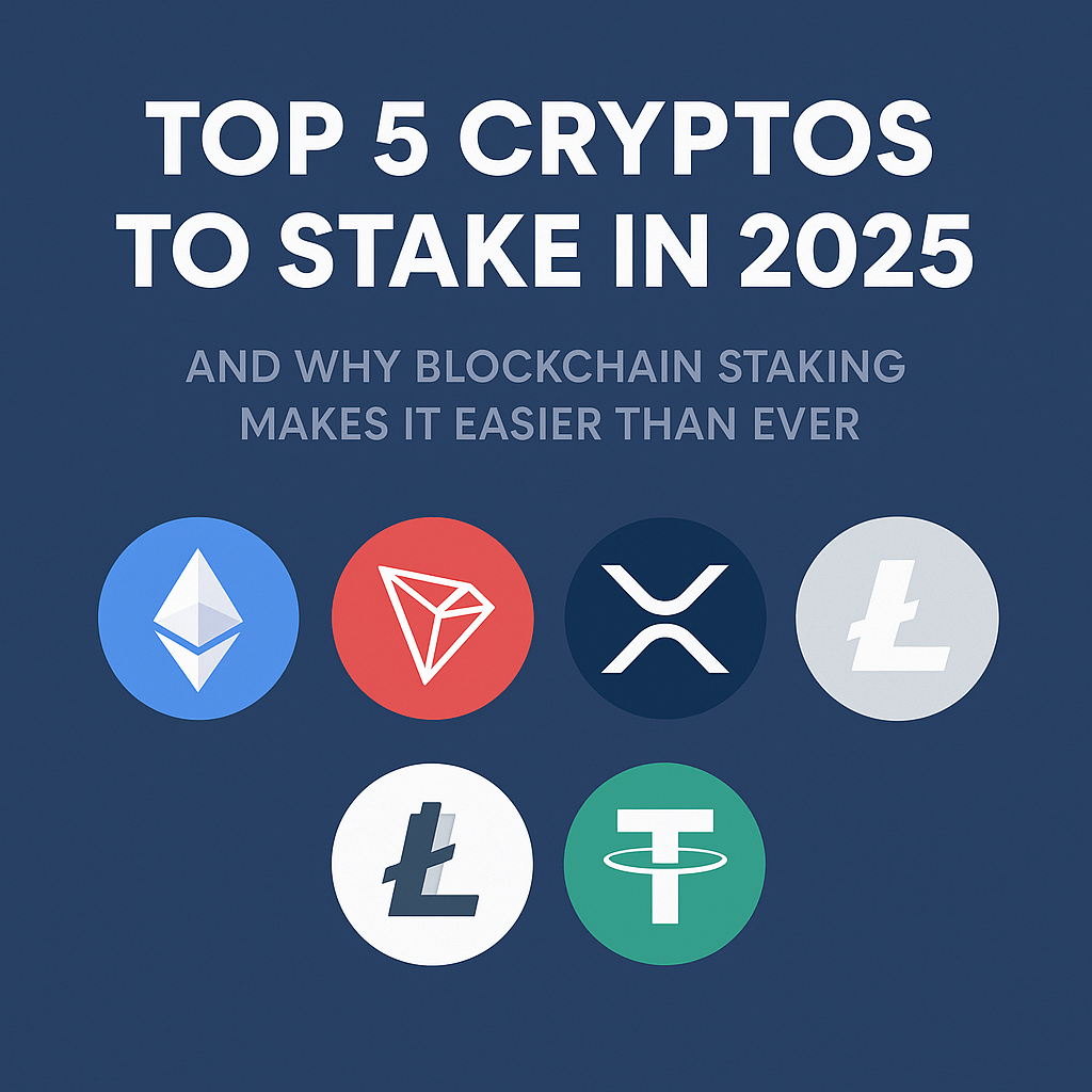 Top 5 Cryptos to Stake in 2025 (and Why)